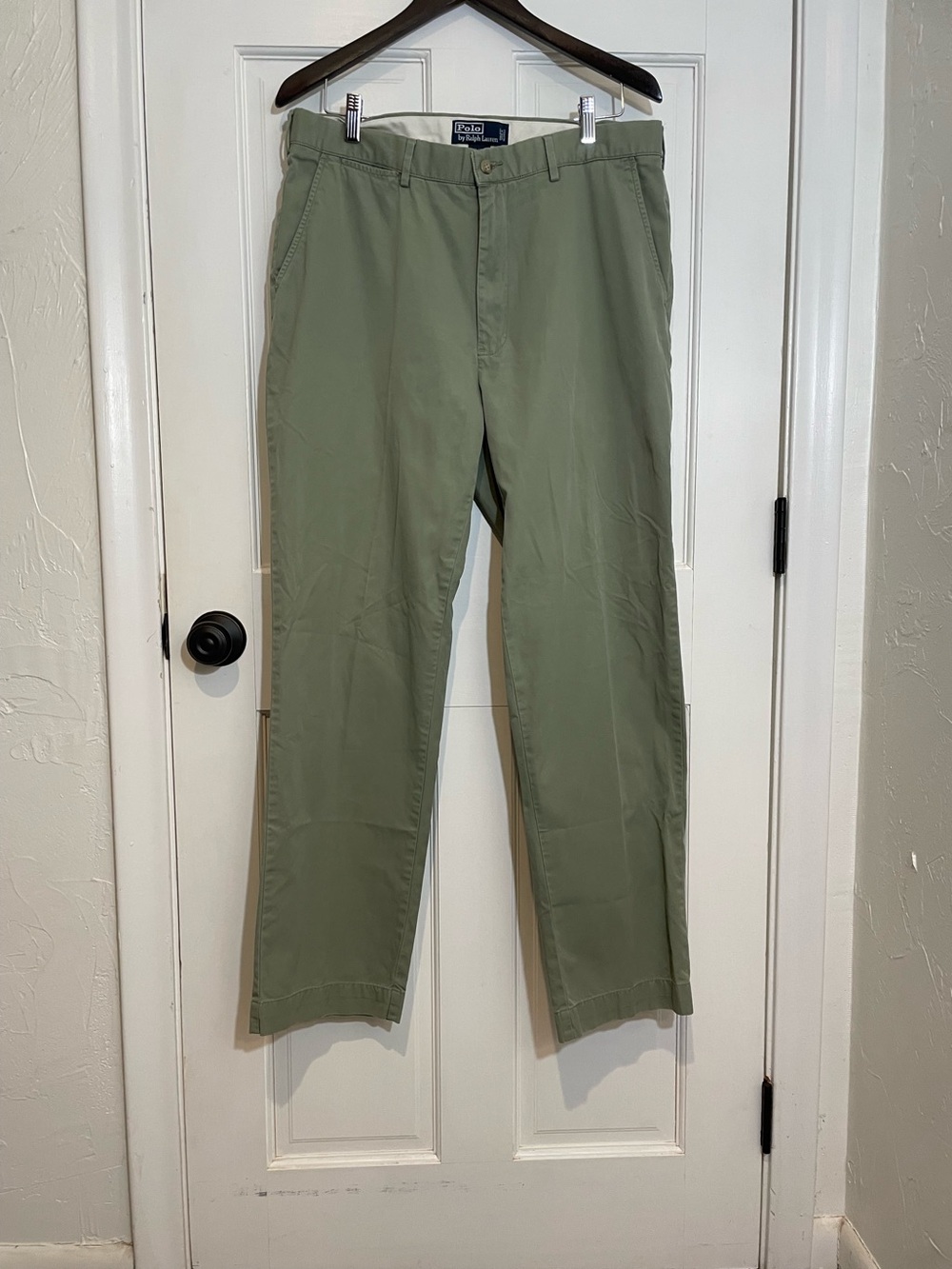 Men’s Polo by Ralph Lauren Sage Green Cotton Chino pants 35x32